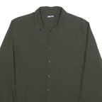 DKNY Mens Green Shirt L Cotton Classic Button Shirt Long Sleeve