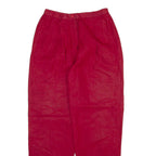 CASUAL CORNER Womens Trousers Red Relaxed Tapered W26 L29