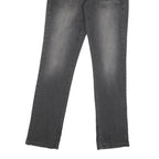 CALVIN KLEIN JEANS Mens Grey Regular Straight Denim Medium W28 L31 Zip Cotton