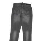 CALVIN KLEIN JEANS Mens Grey Regular Straight Denim Medium W28 L31 Zip Cotton