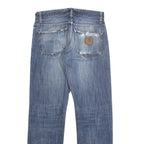 CARHARTT Mens Jeans Blue Regular Straight Denim Light W29 L32 Casual Durable