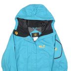 JACK WOLFSKIN Womens Blue Outdoor Jacket UK 8 Polyester Blend Zip Hooded