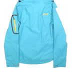 JACK WOLFSKIN Womens Blue Outdoor Jacket UK 8 Polyester Blend Zip Hooded