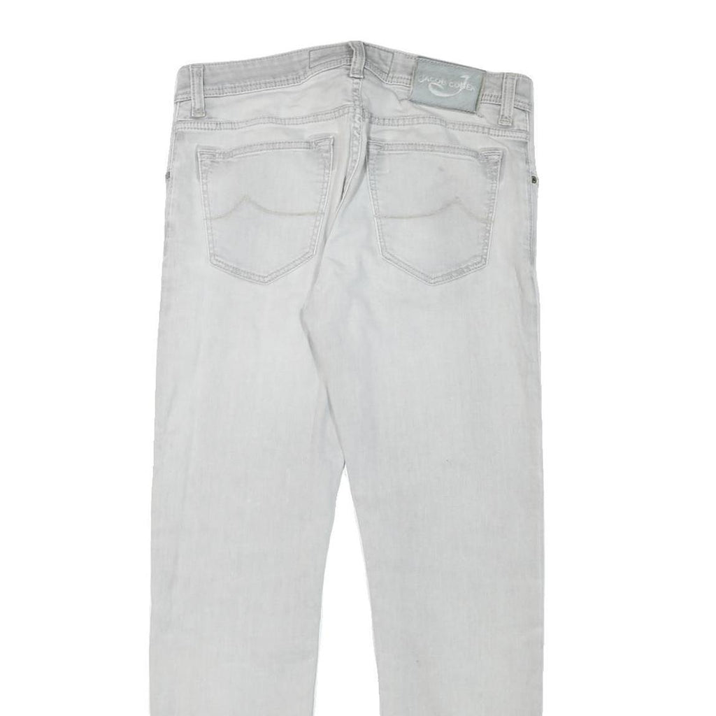 JACOB COHEN Mens Slim Light Blue Denim Jeans W31 L29 Cotton Blend Zip