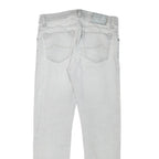 JACOB COHEN Mens Slim Light Blue Denim Jeans W31 L29 Cotton Blend Zip