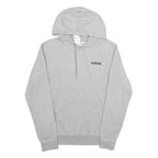 ADIDAS Mens Grey Pullover Hoodie S Cotton Sports Casual Sweatshirt