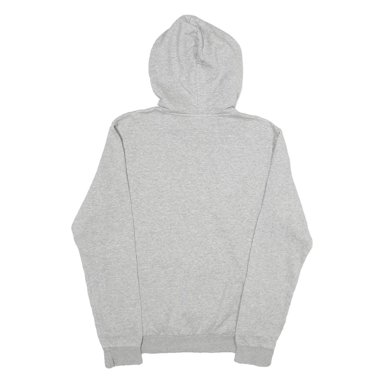 ADIDAS Mens Grey Pullover Hoodie S Cotton Sports Casual Sweatshirt