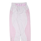 LACOSTE Womens Joggers Pink & White Slim Tapered S W24 L29 Sportswear Casual
