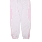 LACOSTE Womens Joggers Pink & White Slim Tapered S W24 L29 Sportswear Casual