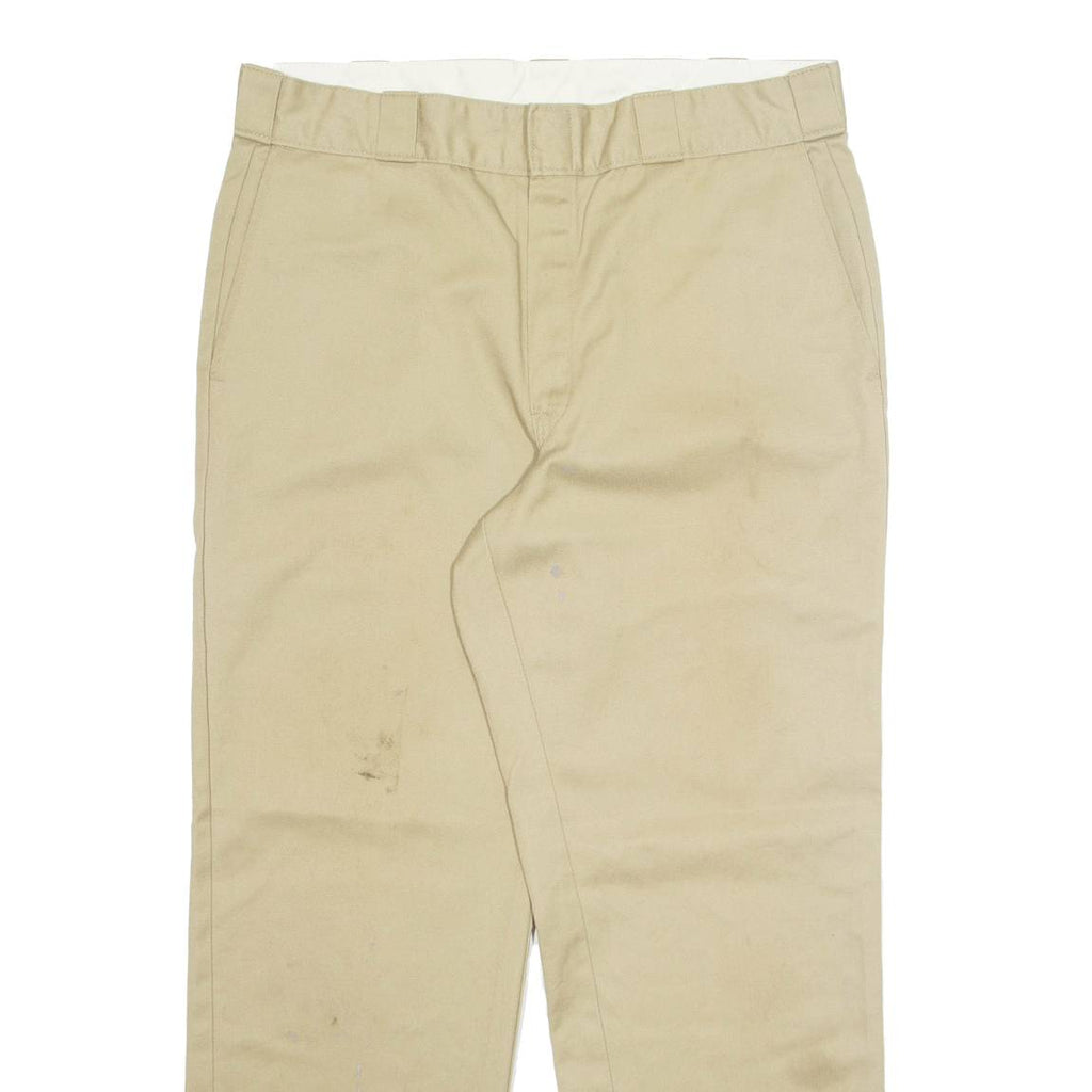 DICKIES Chino Mens Trousers Beige Regular Straight W34 L29