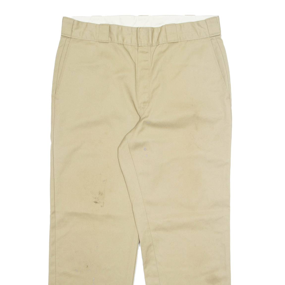 DICKIES Chino Mens Trousers Beige Regular Straight W34 L29