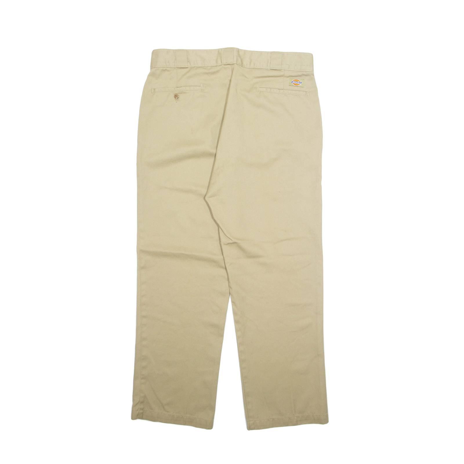 DICKIES Chino Mens Trousers Beige Regular Straight W34 L29