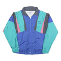 CONCORDIA Mens Blue Green Pink Black Colourblock Jacket M Polyester Blend Zip