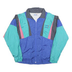 CONCORDIA Mens Blue Green Pink Black Colourblock Jacket M Polyester Blend Zip
