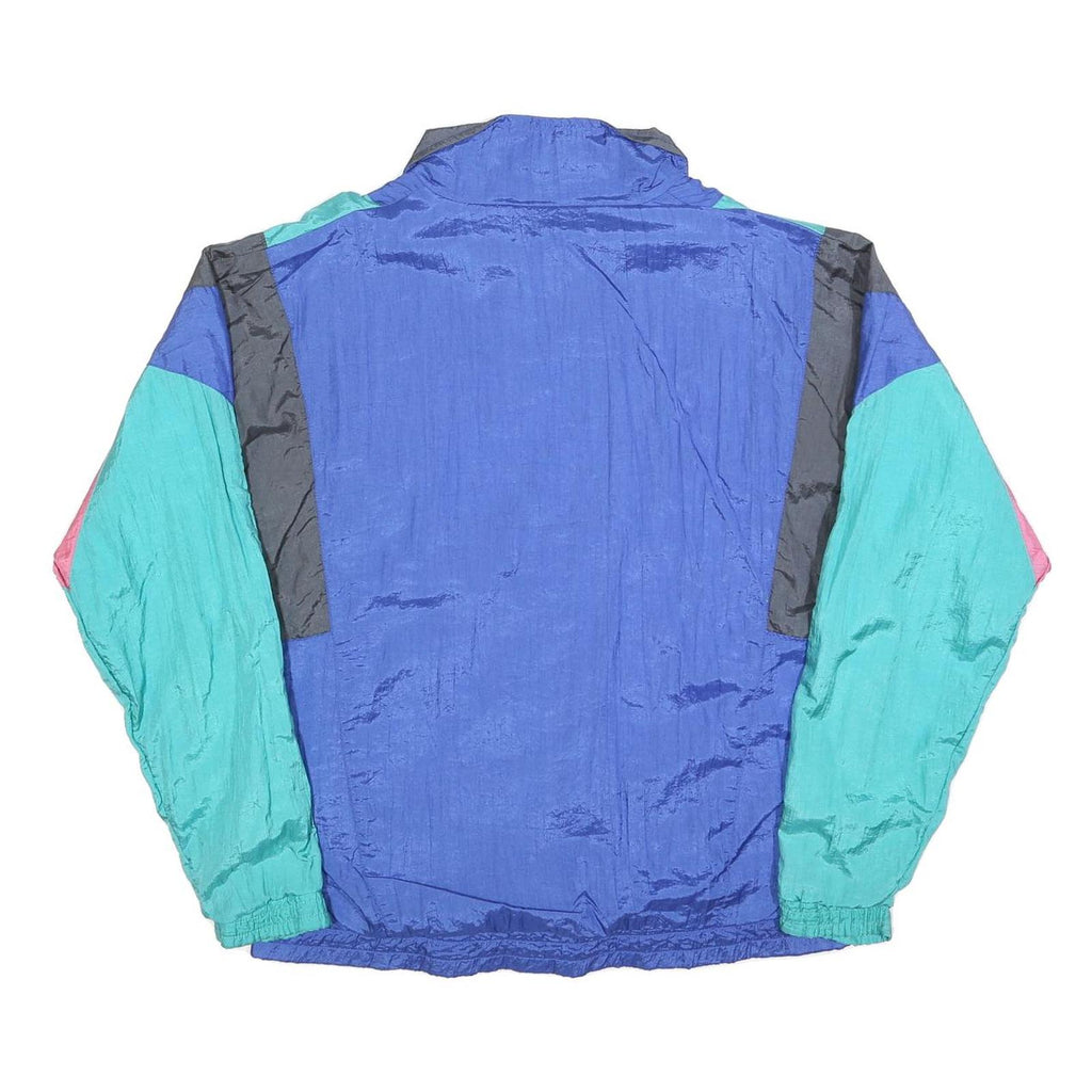 CONCORDIA Mens Blue Green Pink Black Colourblock Jacket M Polyester Blend Zip