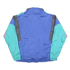 CONCORDIA Mens Blue Green Pink Black Colourblock Jacket M Polyester Blend Zip