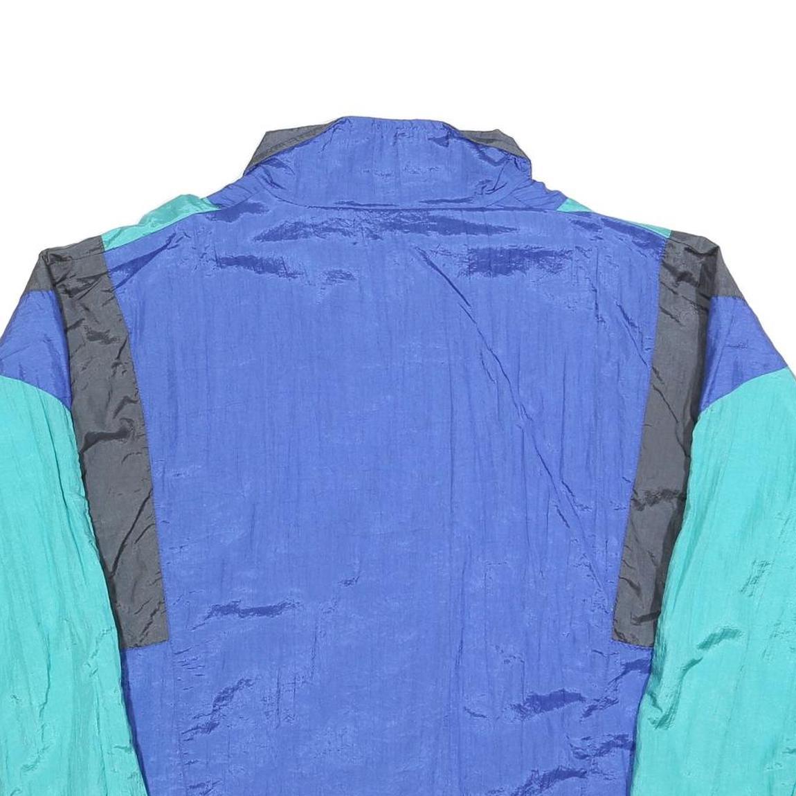 CONCORDIA Mens Blue Green Pink Black Colourblock Jacket M Polyester Blend Zip