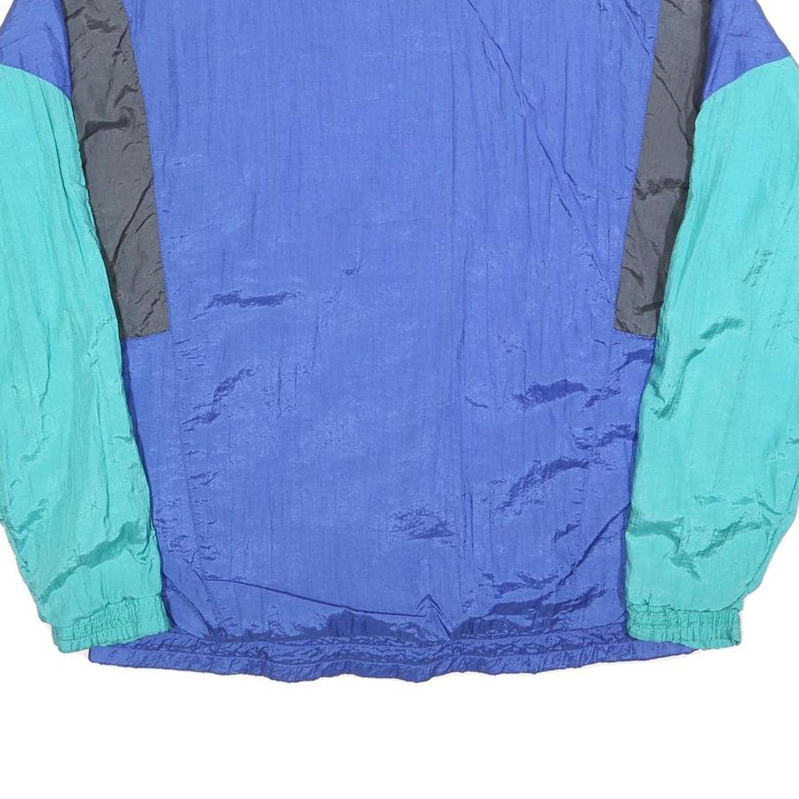 CONCORDIA Mens Blue Green Pink Black Colourblock Jacket M Polyester Blend Zip