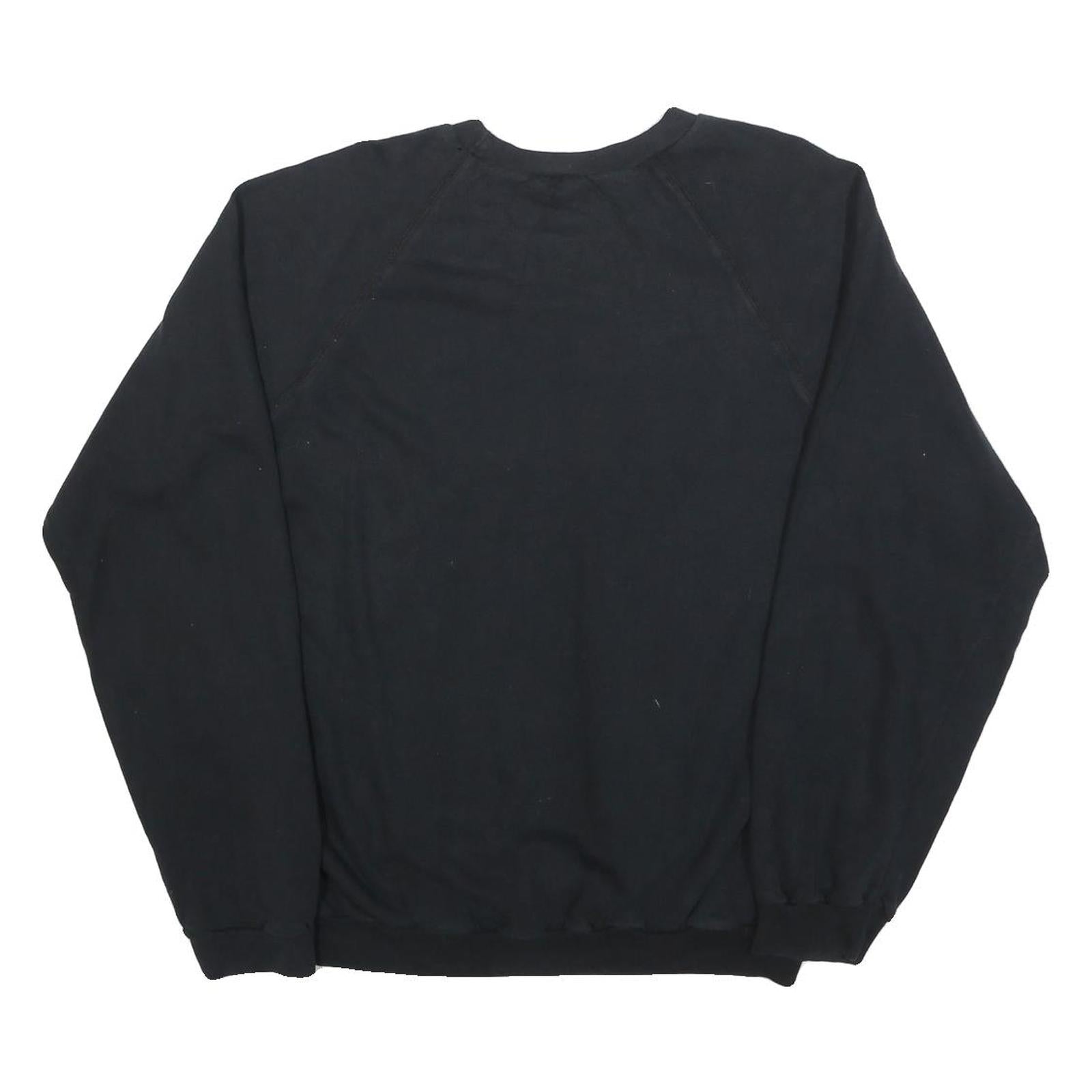 ITS AFRICA Womens Black Cotton Blend Crew Neck L Sweatshirt Colourful Animal