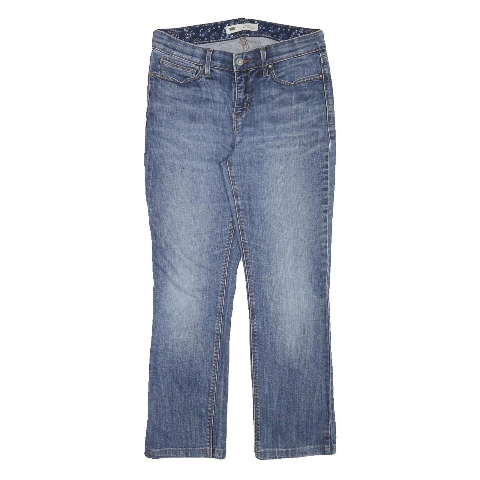 LEVI'S Womens Jeans Blue Regular Straight Denim Medium W29 L26 Classic Fit