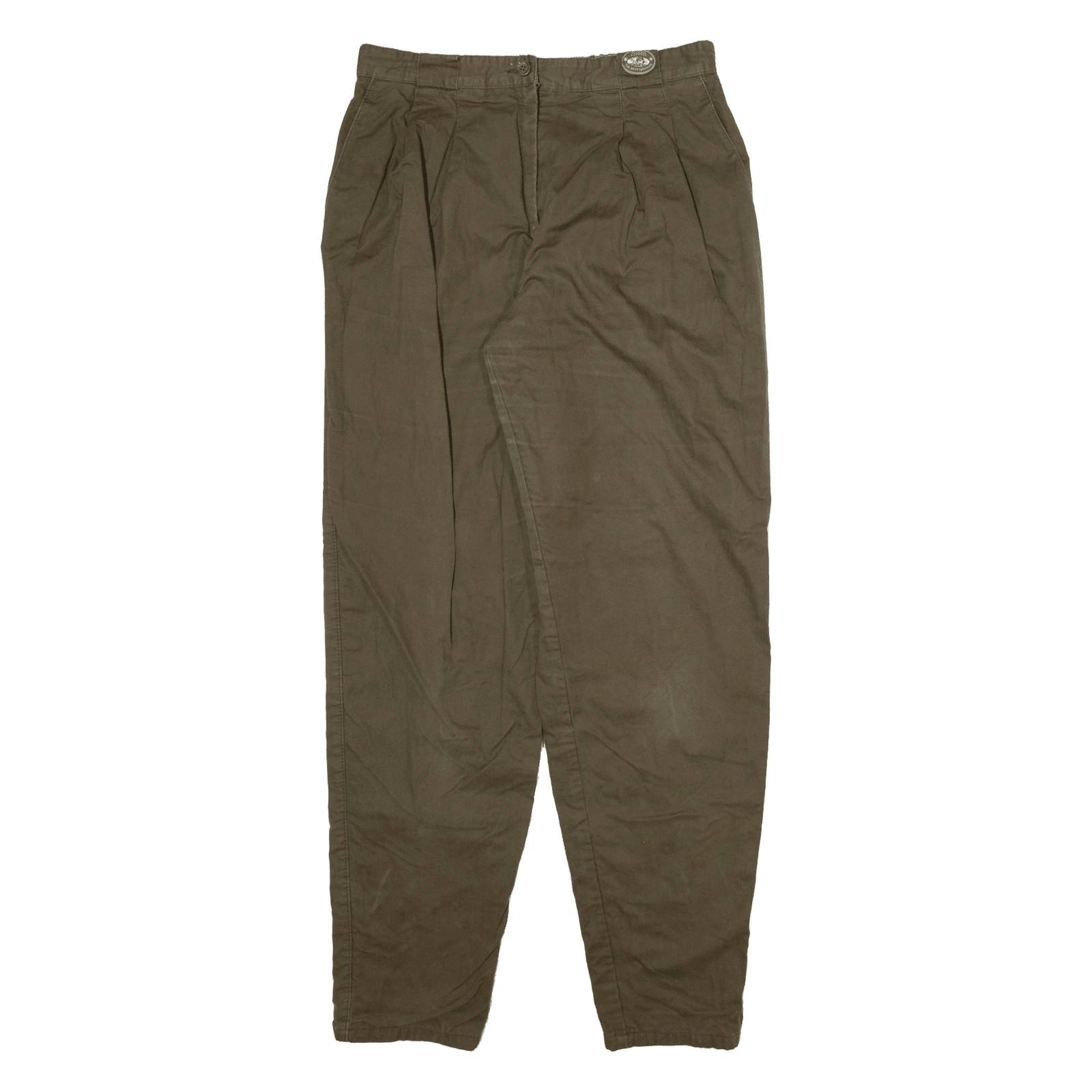 ZERRES Womens Trousers Green Relaxed Tapered W30 L32