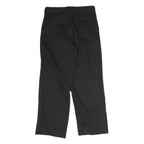 DICKIES Mens Cotton Blend Black Regular Straight Trousers W28 L25 Workwear