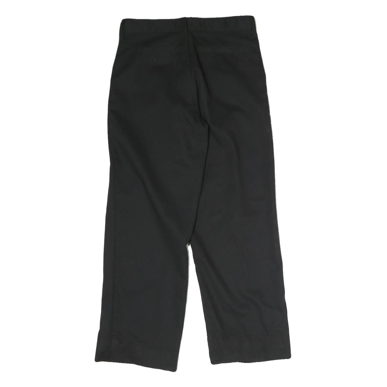 DICKIES Mens Cotton Blend Black Regular Straight Trousers W28 L25 Workwear