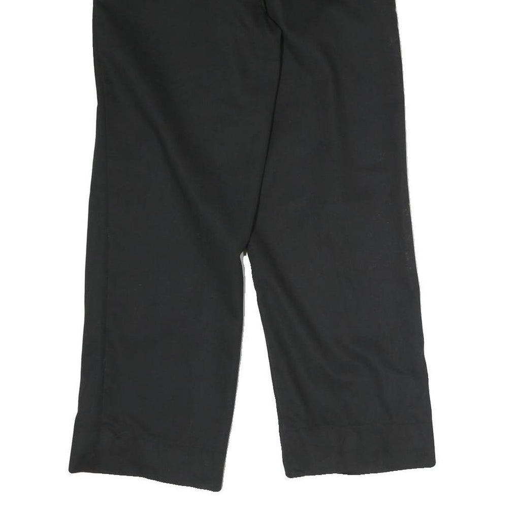 DICKIES Mens Cotton Blend Black Regular Straight Trousers W28 L25 Workwear