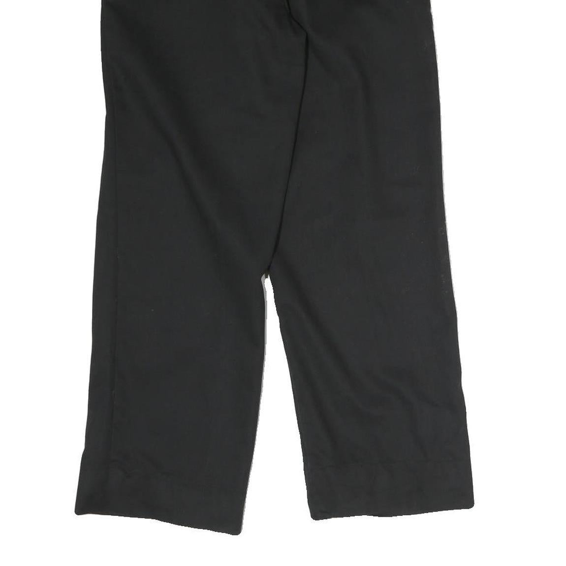 DICKIES Mens Cotton Blend Black Regular Straight Trousers W28 L25 Workwear