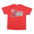MAJESTIC Mens Red Cincinnati Reds Devin Mesoraco Graphic T-Shirt L Short Sleeve
