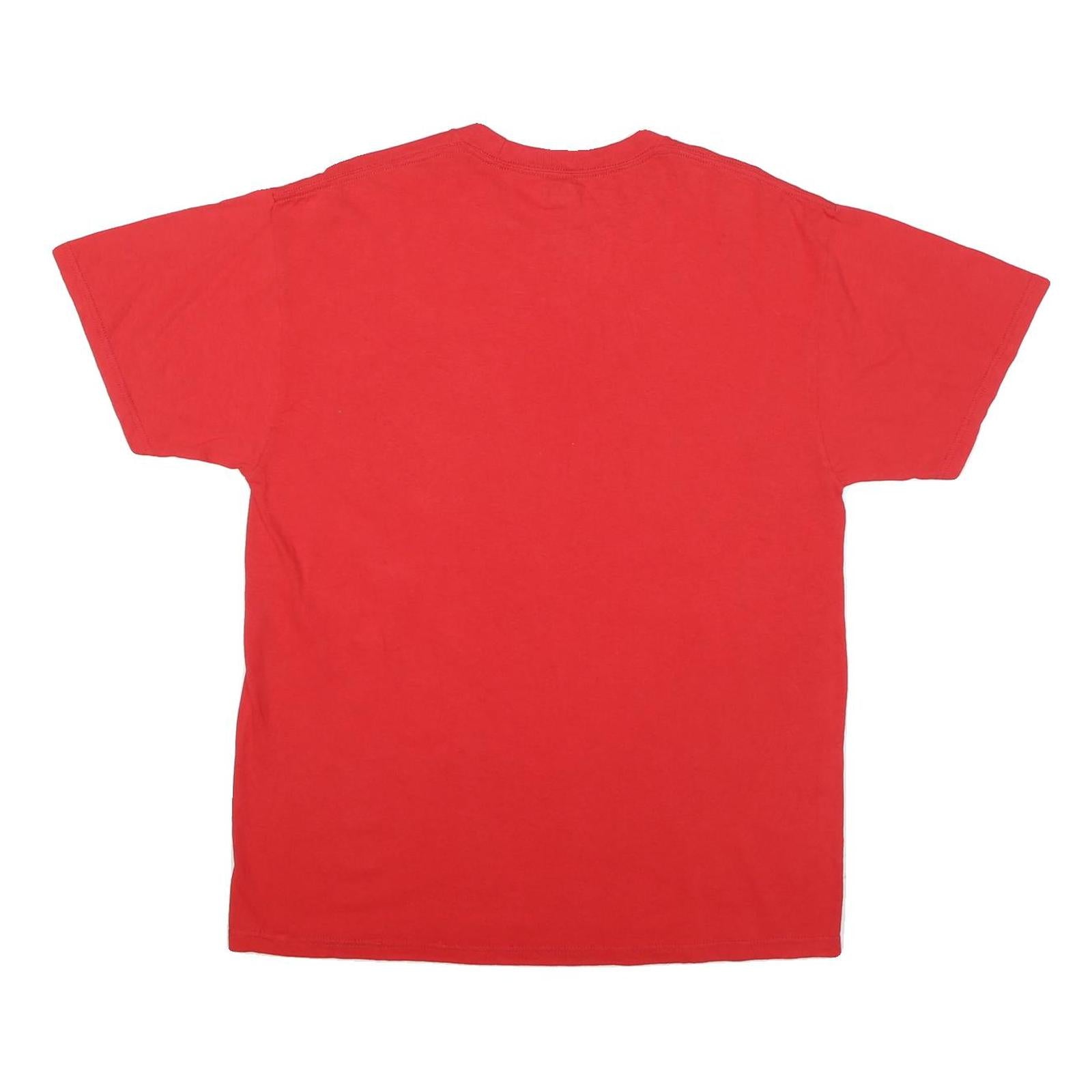 MAJESTIC Mens Red Cincinnati Reds Devin Mesoraco Graphic T-Shirt L Short Sleeve