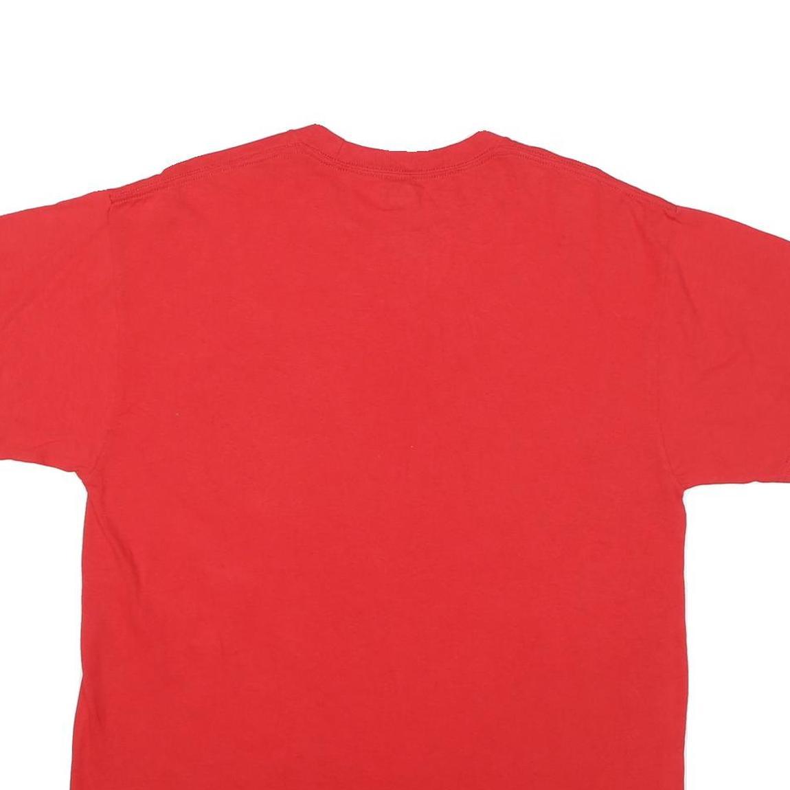 MAJESTIC Mens Red Cincinnati Reds Devin Mesoraco Graphic T-Shirt L Short Sleeve