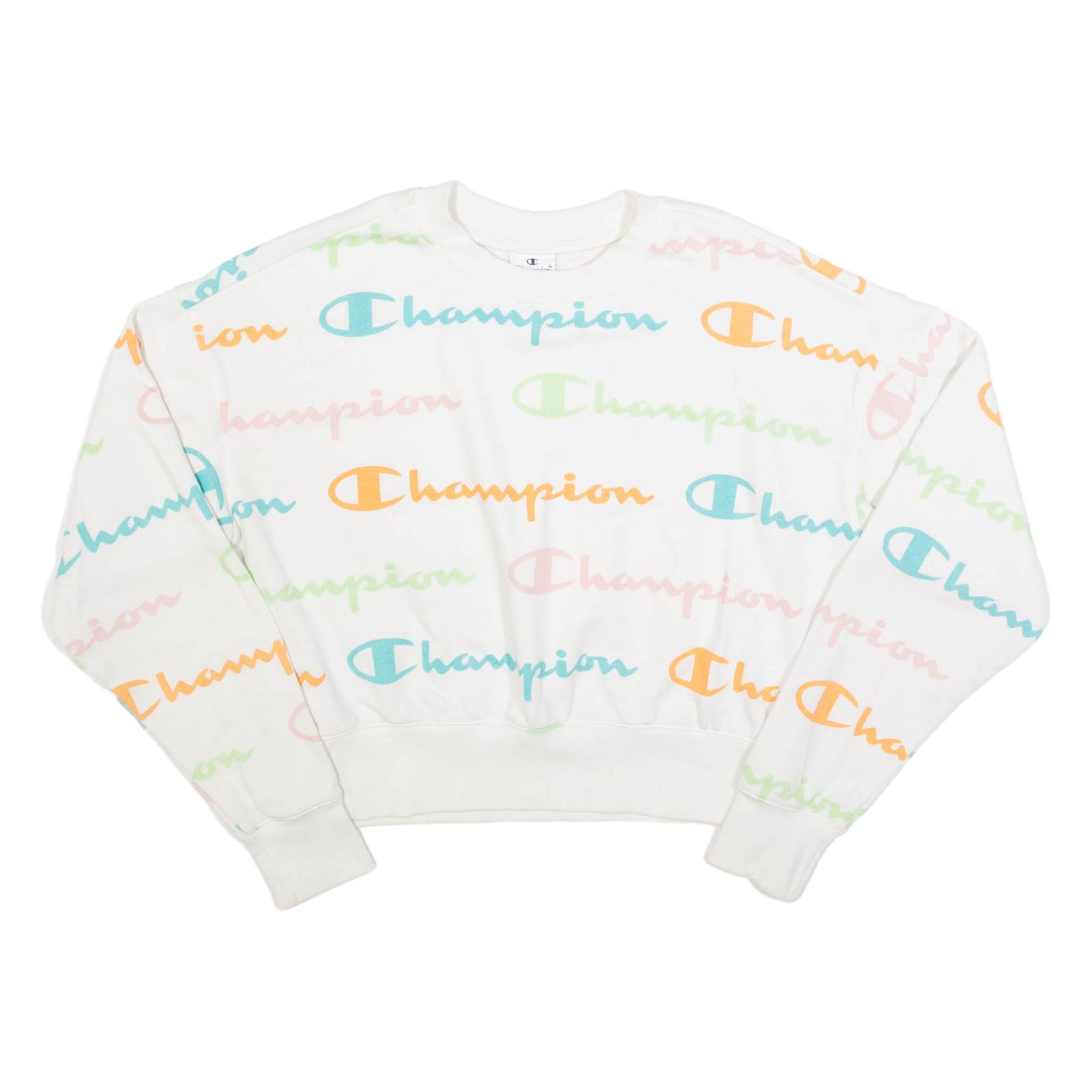 CHAMPION Womens Sweatshirt White XS