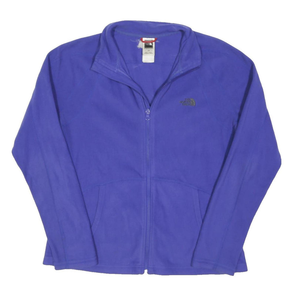 THE NORTH FACE Womens Blue Jacket L Polyester Blend Plain Zip Casual Outdoor