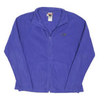 THE NORTH FACE Womens Blue Jacket L Polyester Blend Plain Zip Casual Outdoor
