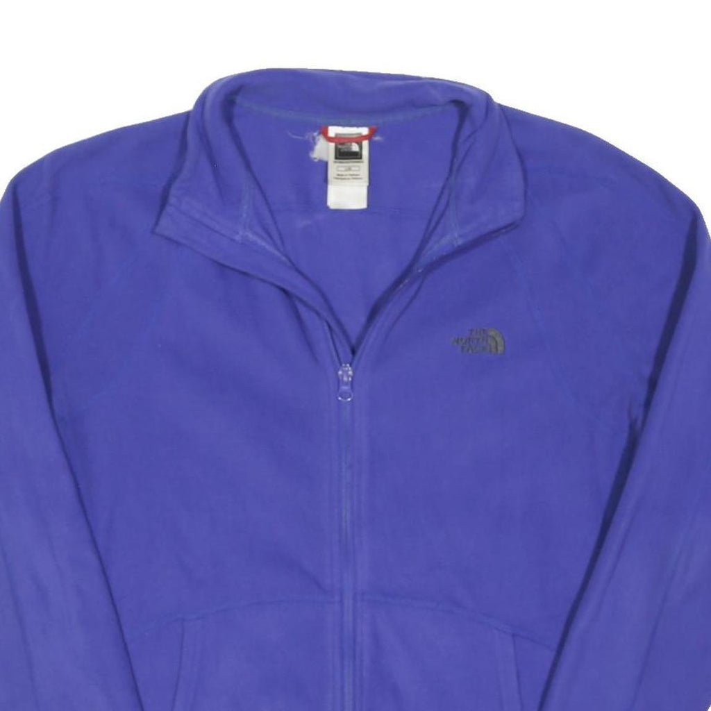 THE NORTH FACE Womens Blue Jacket L Polyester Blend Plain Zip Casual Outdoor