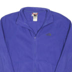 THE NORTH FACE Womens Blue Jacket L Polyester Blend Plain Zip Casual Outdoor