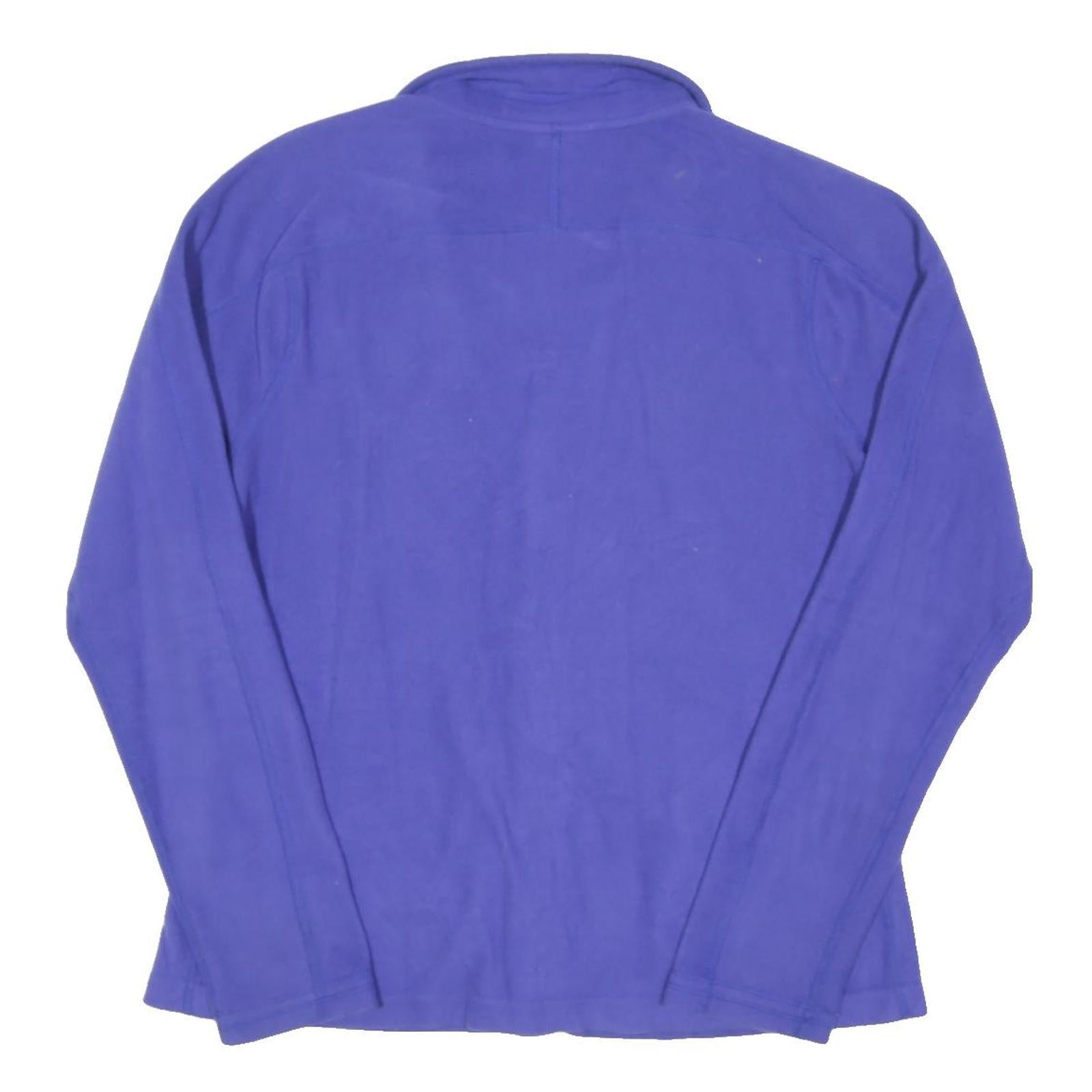 THE NORTH FACE Womens Blue Jacket L Polyester Blend Plain Zip Casual Outdoor