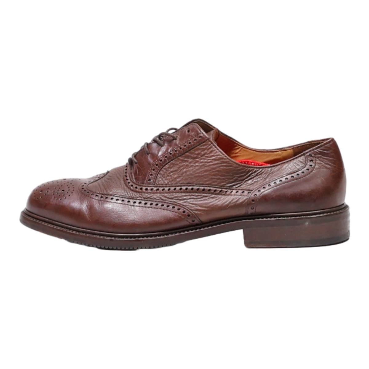 APOLLO Brogue Shoes Brown Leather Womens UK 8.5