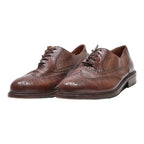 APOLLO Brogue Shoes Brown Leather Womens UK 8.5