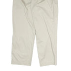 TOMMY HILFIGER Mens Cotton Beige Regular Straight Trousers W36 L29 Classic