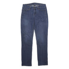 CALVIN KLEIN JEANS Womens Classic Straight Denim Blue Cotton Blend Zip W27 L32