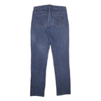 CALVIN KLEIN JEANS Womens Classic Straight Denim Blue Cotton Blend Zip W27 L32