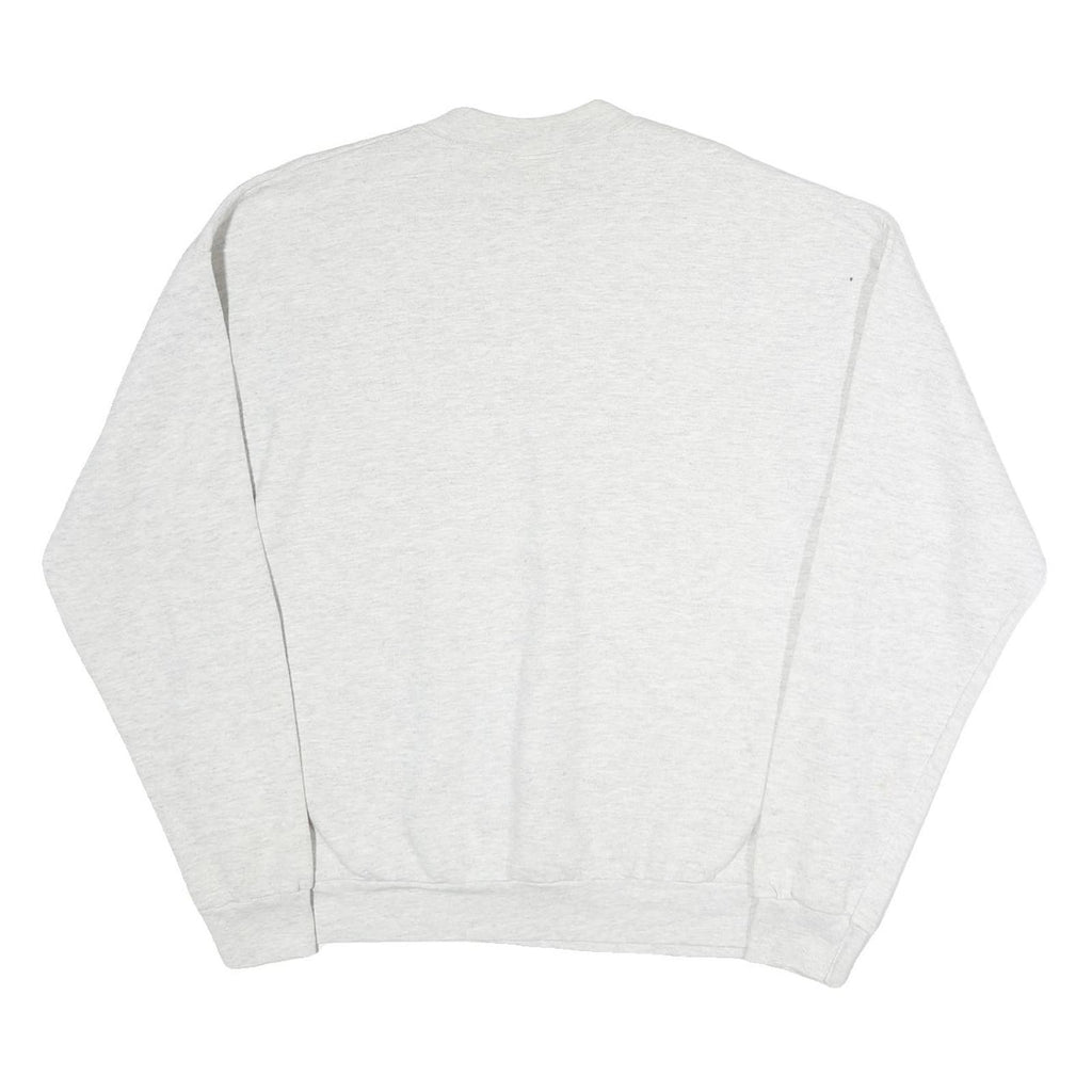 LEE Mens Grey Crew Neck XL MIT Chest Logo Cotton Sweatshirt Pullover