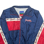 FANS Mens Track Jacket Blue Nylon L