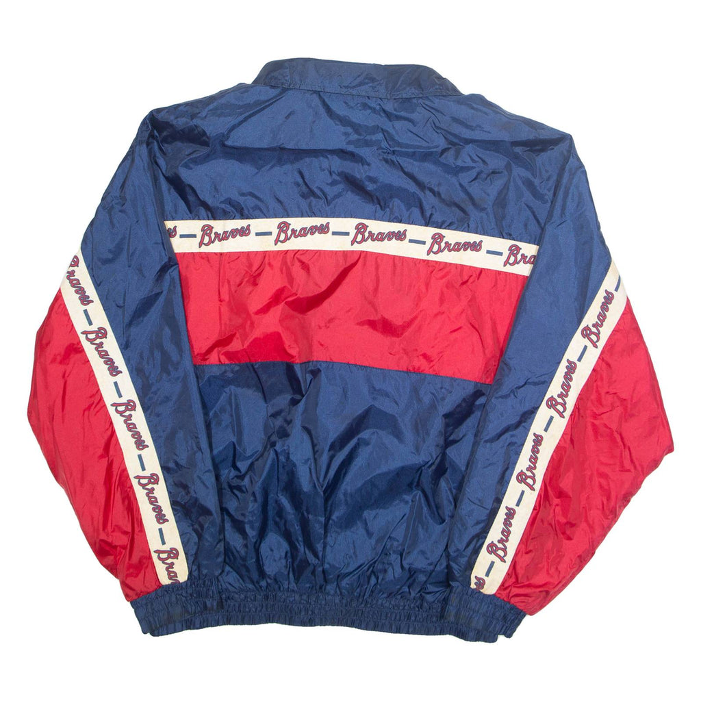 FANS Mens Track Jacket Blue Nylon L