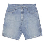 CARHARTT Mens Denim Blue Casual Shorts L W34 Workwear Pocket Detail