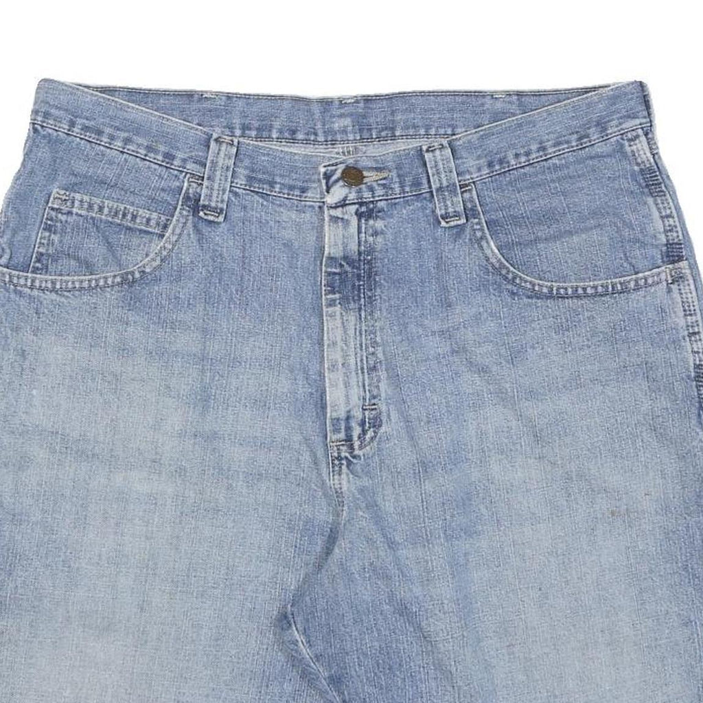 CARHARTT Mens Denim Blue Casual Shorts L W34 Workwear Pocket Detail
