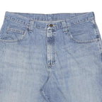 CARHARTT Mens Denim Blue Casual Shorts L W34 Workwear Pocket Detail