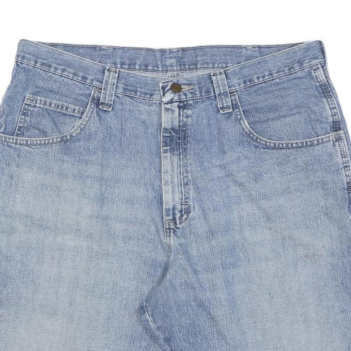 CARHARTT Mens Denim Blue Casual Shorts L W34 Workwear Pocket Detail